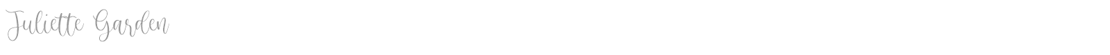 Juliette Garden font preview